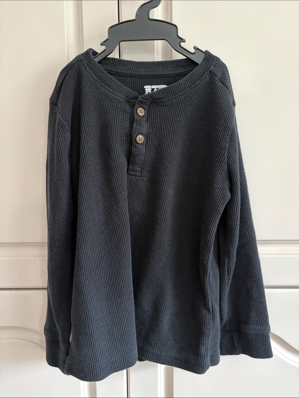 The Children's Place Henley Long Sleeve Black Sweater 5T